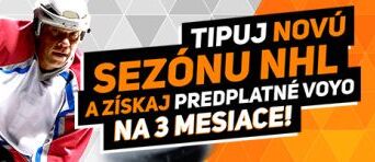 Registrujte sa TU, tipujte NHL v Niké a získajte predplatné VOYO