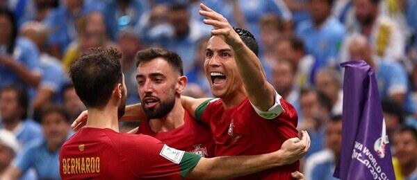 Cristiano Ronaldo, Bruno Fernandes a Bernardo Silva (Portugalsko)