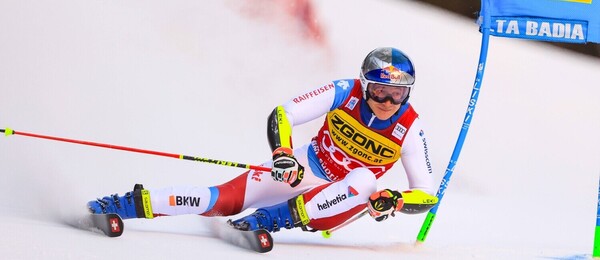 Švajčiar Marco Odermatt na pretekoch v Alta Badii v roku 2021 - Zdroj Sergio Bisi / IPA/SIPA/2112201634, Profimedia