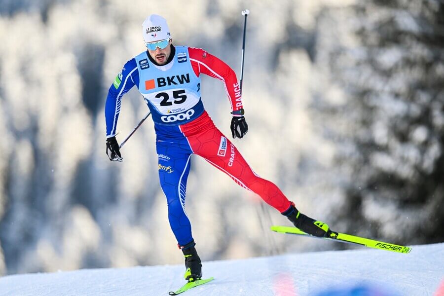 Lucas Chanavat, Francúzsko, beh na lyžiach, Svetový pohár - Zdroj Gian Ehrenzeller/Keystone via AP, Profimedia