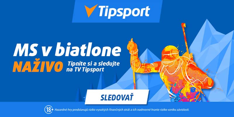 Registrujte sa TU a sledujte MS v biatlone 2023 na Tipsport TV!