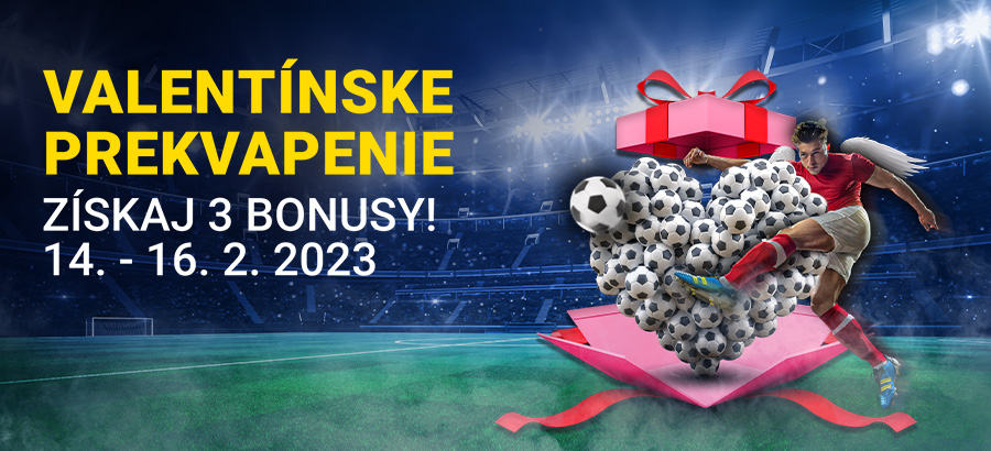 Registrujte sa TU a vezmite si valentínske bonusy od Fortuny!