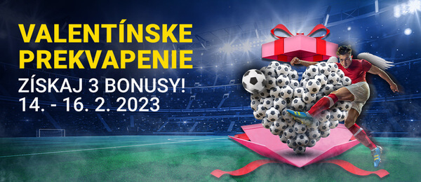 Registrujte sa TU a vezmite si valentínske bonusy od Fortuny!