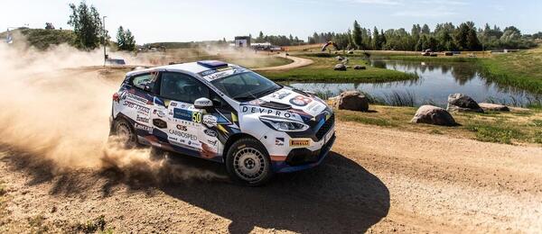 Martin Koči a Petr Těšínský v roku 2019 ešte na automobile Ford Fiesta Rally4