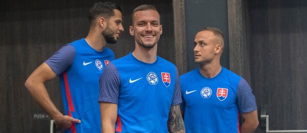 Dávid Hancko Lukáš Haraslín Stanislav Lobotka, reprezentácia Slovenska vo futbale - Zdroj Profimedia