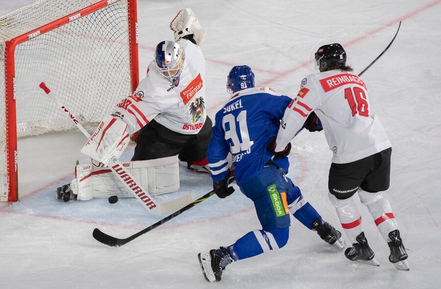 Rakúsko vs. Slovensko, hokej, Krefeld 2022 - Zdroj Profimedia