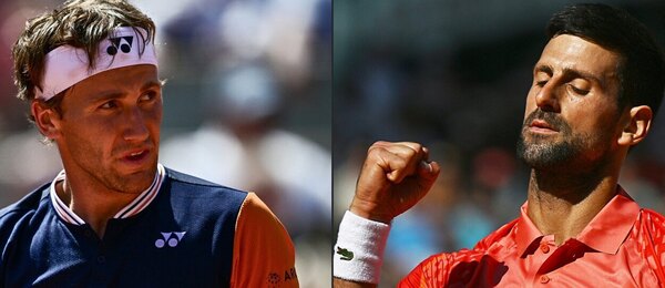 Casper Ruud vs. Novak Djoković, finálová dvojica na French Open 2023 - Zdroj Profimedia