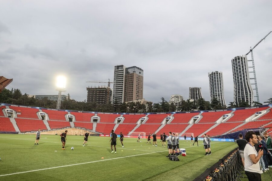 Štadión v Tbilisi počas ME vo futbale U21 2023 - Zdroj BELGA PHOTO BRUNO FAHY, Profimedia