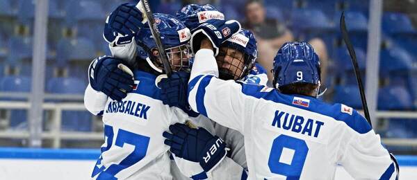Hokejisti Slovenska do 18 rokov na Hlinka Gretzky Cup 2025.
