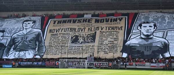 Spartak Trnava, fanúšikovia, choreo - Zdroj Profimedia