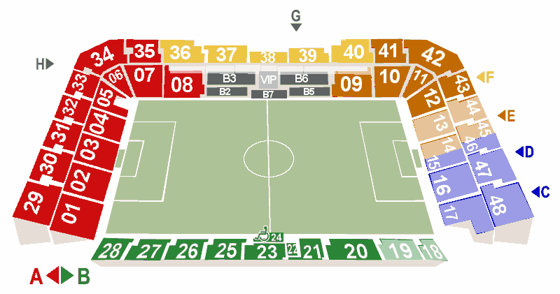 Štadión Antona Malatinskéh, sektory - Zdroj www.cityarena.maxiticket.sk