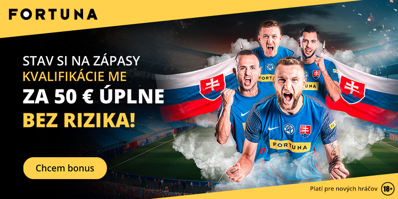 Tipujte futbalové zápasy TU a získajte navýšenú stávku bez rizika od Fortuny!