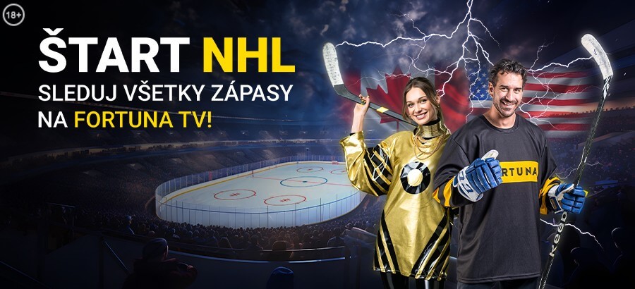 Kliknite TU a sledujte NHL zápasy na Fortuna TV!