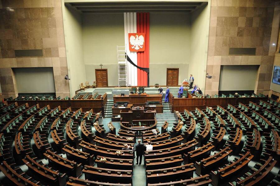 Poľsko, Sejm, parlament, zasadanie - Zdroj imago/newspix, Profimedia