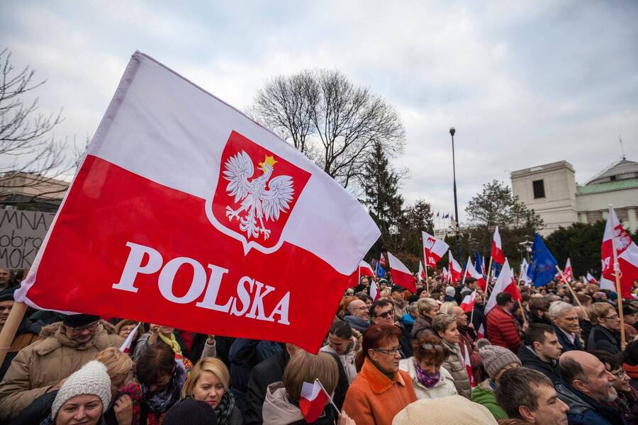 Demonštrácia, Poľsko - Zdroj Profimedia