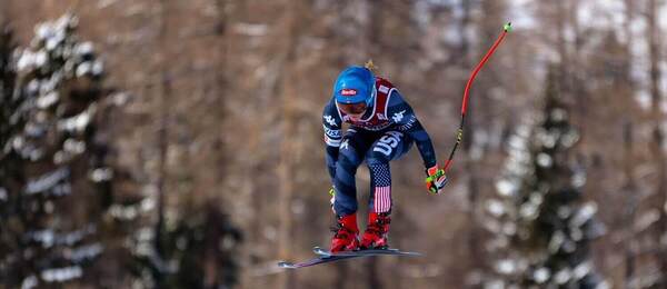 Mikaela Shiffrin, zjazd, Cortina - Zdroj Independent Photo Agency Srl/Alamy Live News, Profimedia