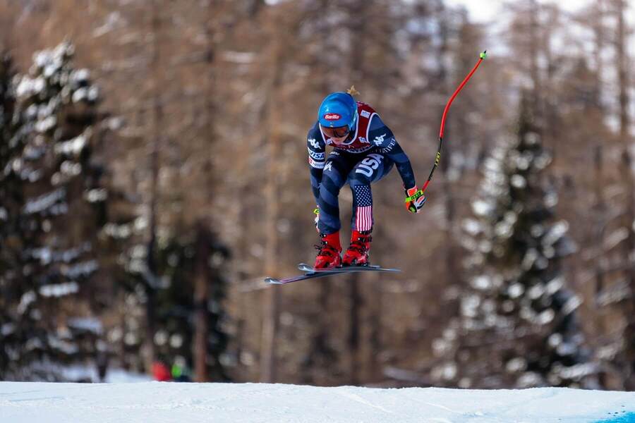 Mikaela Shiffrin, zjazd, Cortina - Zdroj Independent Photo Agency Srl/Alamy Live News, Profimedia