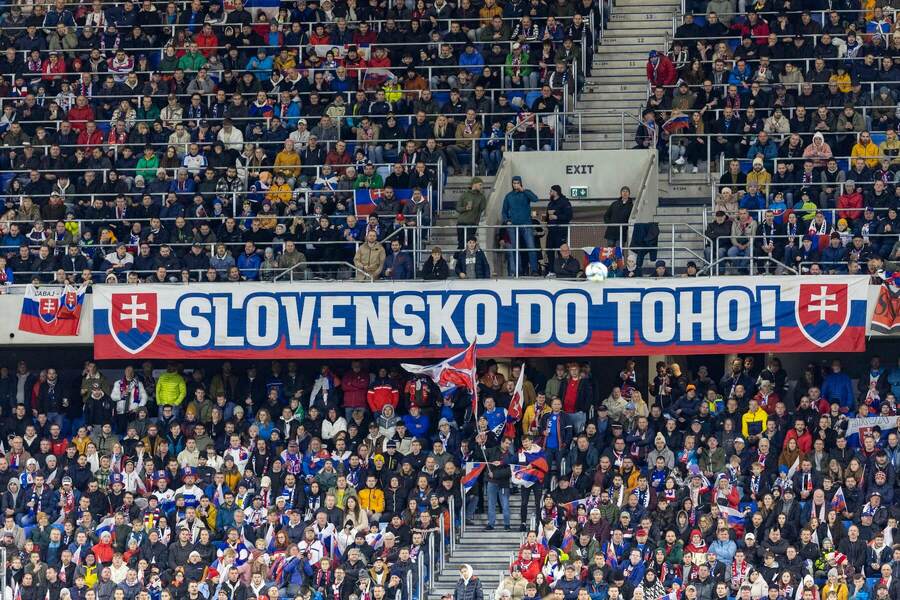 Transparent na zápase Slovensko vs. Island - Zdroj Profimedia