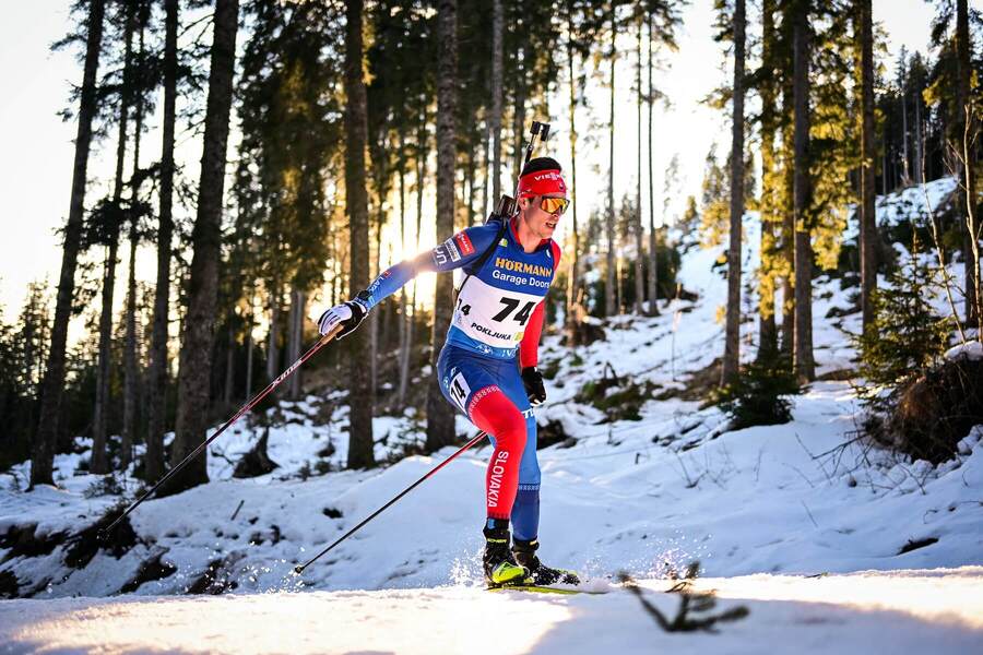 Biatlonista Tomáš Sklenárik na pretekoch SP v Pokljuke 2023 - Zdroj Profimedia