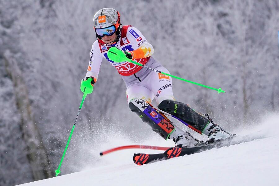 Petra Vlhová, Slovensko, lyžovanie - Zdroj AP Photo/Robert F. Bukaty, Profimedia