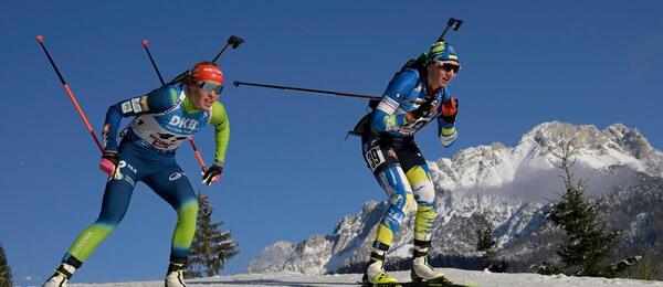 Annamarija Lampic a Olena Bilosiuk, biatlon