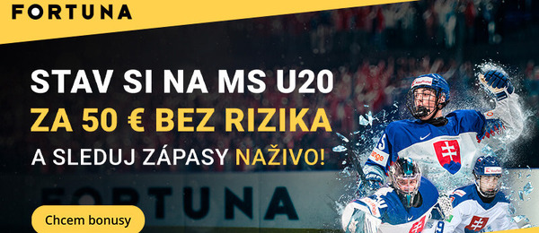 Stav si vo Fortune na MS U20 aj s navýšeným bonusom