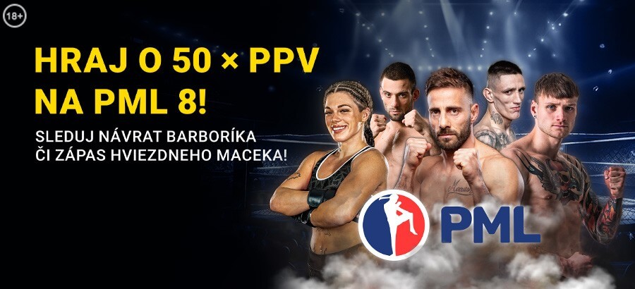 Registrujte sa TU a zahrajte si o jedno z 50 PPV na turnaj PML 8: New Era