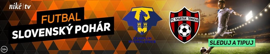 Kliknite SEM a sledujte/tipujte Slovenský pohár Michalovce vs. Trnava