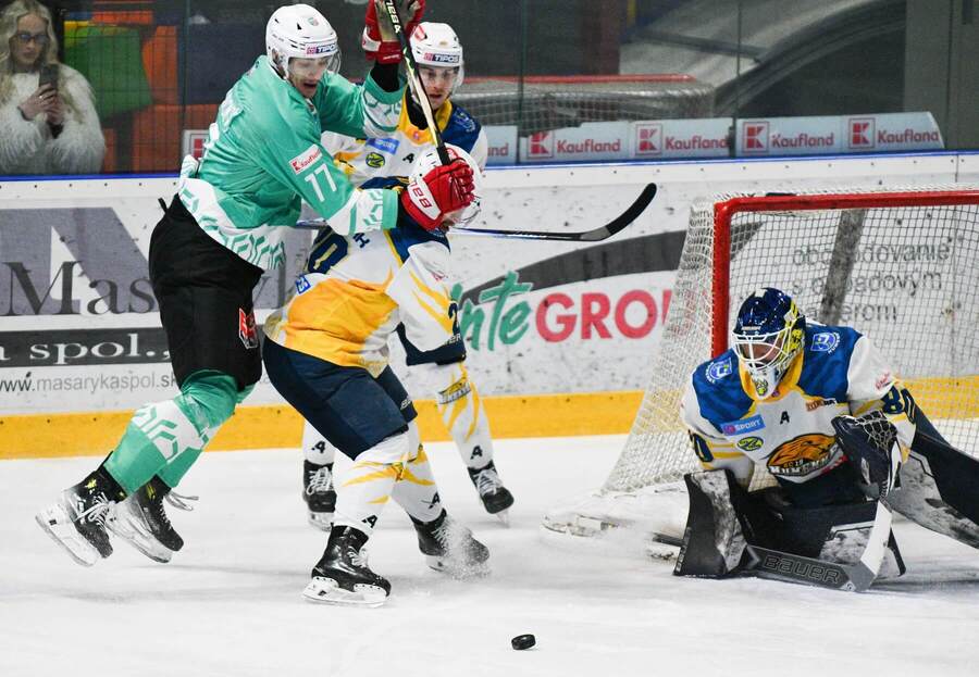 Skalica vs. Humenné počas baráže o&nbsp;extraligu 2026.