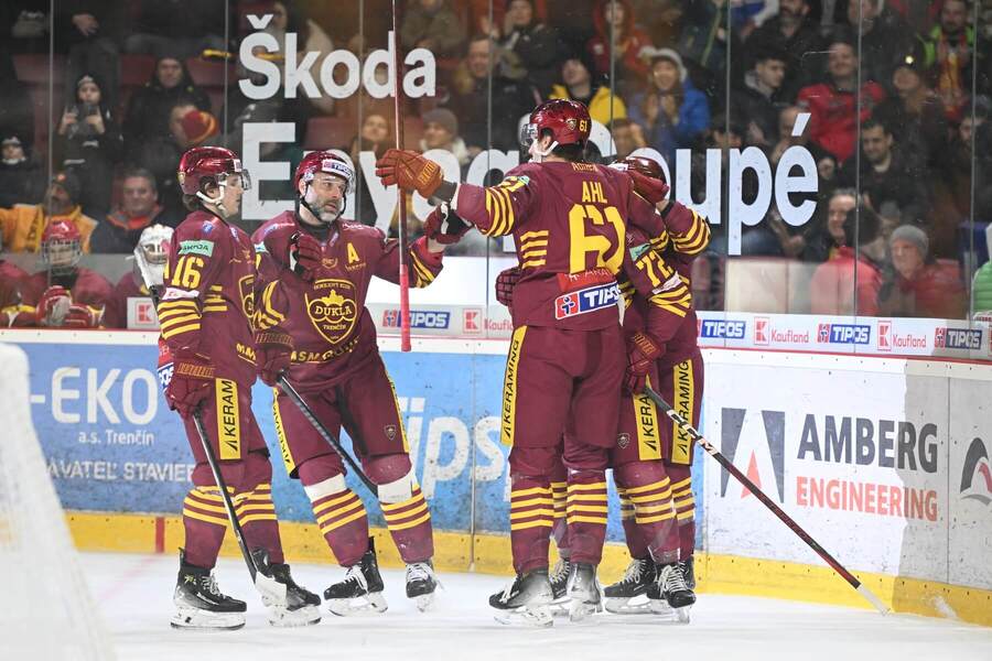 Gólová radosť hokejistov HK Dukla Trenčín