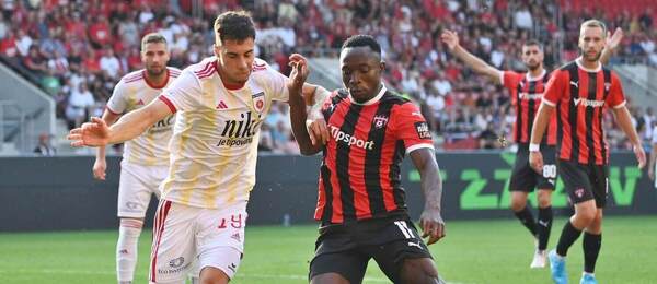 Philip Azango a Martin Gomola v zápase Trnava vs. Ružomberok