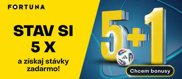 Registrujte sa TU a zahrajte si akciu 5+1 vo Fortune