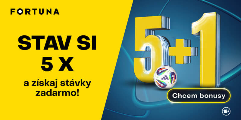 Registrujte sa TU a zahrajte si akciu 5+1 vo Fortune