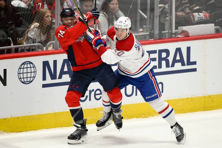 Juraj Slafkovský (Montreal Canadiens) vs. Washington Capitals.