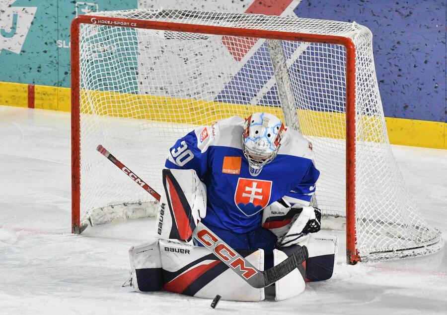 Slovenský brankár Samuel Hrenák