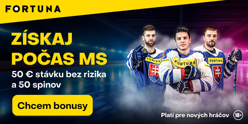 Kliknite SEM a vezmite si bonusy od Fortuny k MS 2025 v hokeji