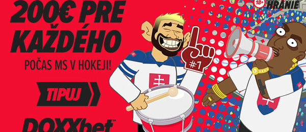 DOXXbet bonus 200 eur pre každého