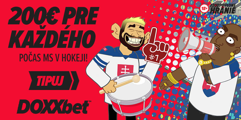 DOXXbet bonus 200 eur pre každého