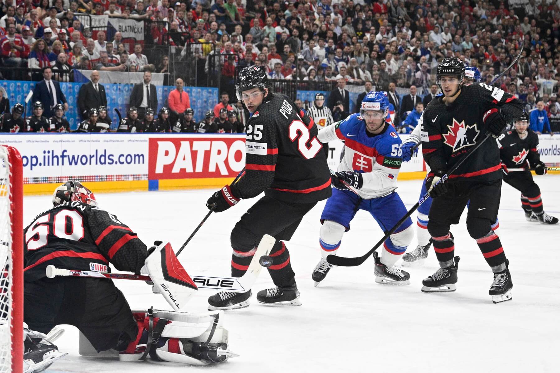 Slovensko proti Kanade vo štvrťfinále MS 2024.