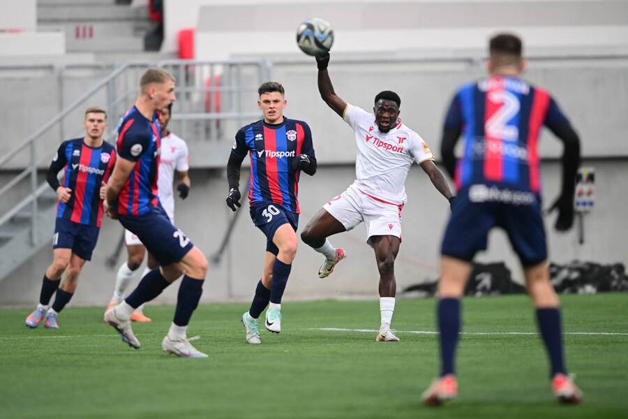 Momentka zo zápasu Trenčín – Z. Moravce