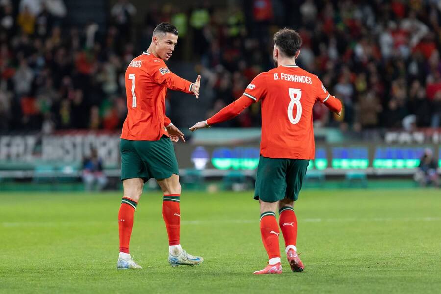 CRISTIANO RONALDO a BRUNO FERNANDES v akcii