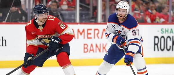 Sam Reinhart (Florida) a Connor McDavid (Edmonton).