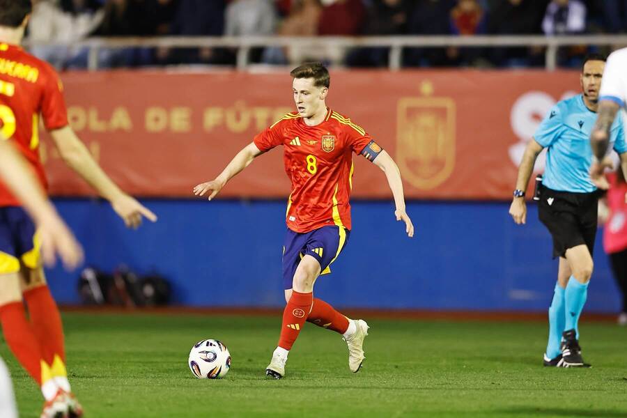 Beñat Turrientes v priateľskom zápase U21 proti Čechom.