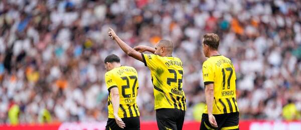 Futbalisti Borussie Dortmund.