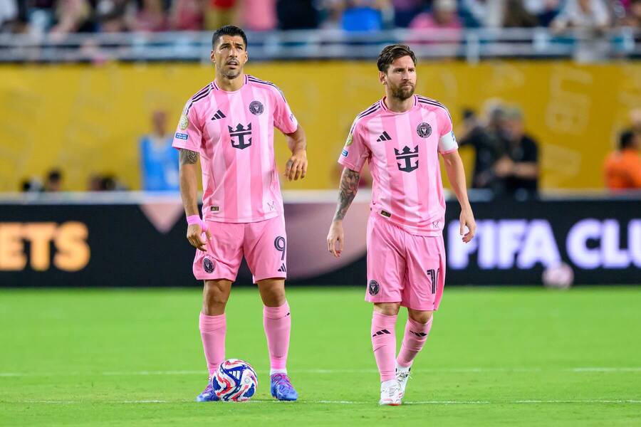 Luis Suárez a Lionel Messi (Inter Miami).