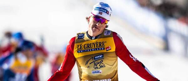 Johannes Høsflot Klæbo počas Tour de Ski v sezóne 2024/2025