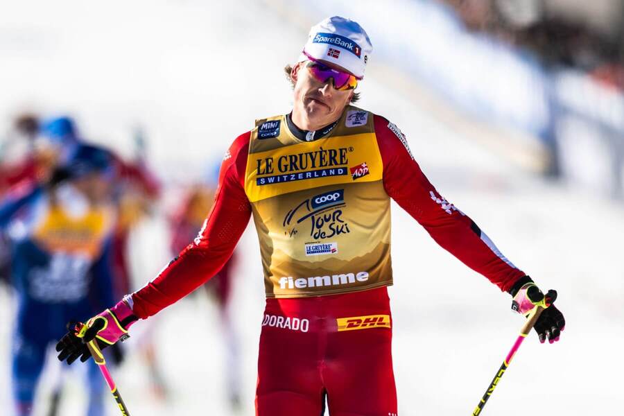 Johannes Høsflot Klæbo počas Tour de Ski v sezóne 2024/2025