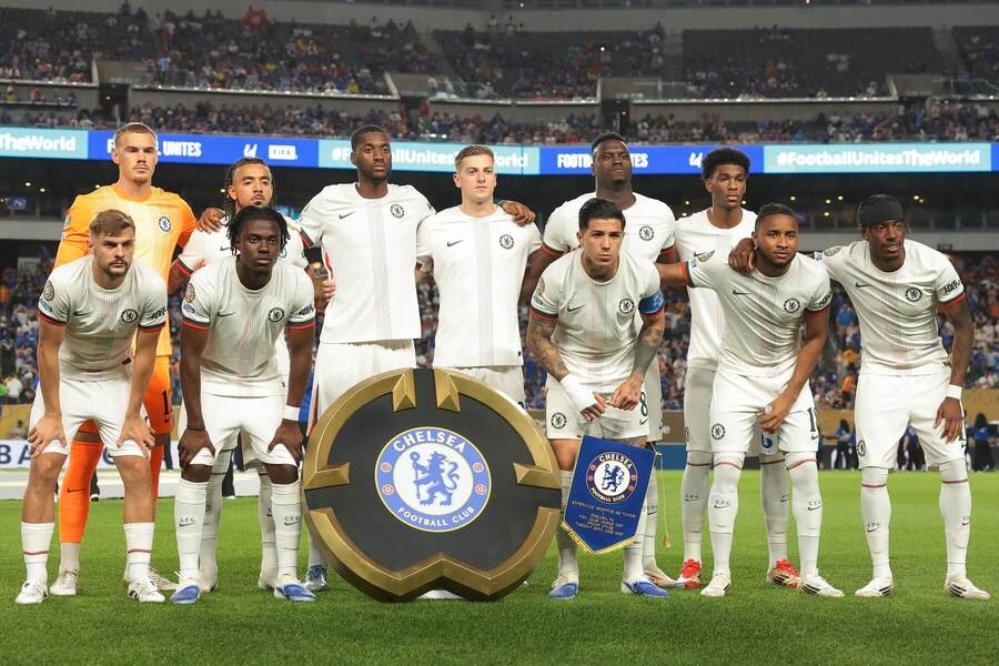 Zostava Chelsea pred zápasom proti ES Tunis.