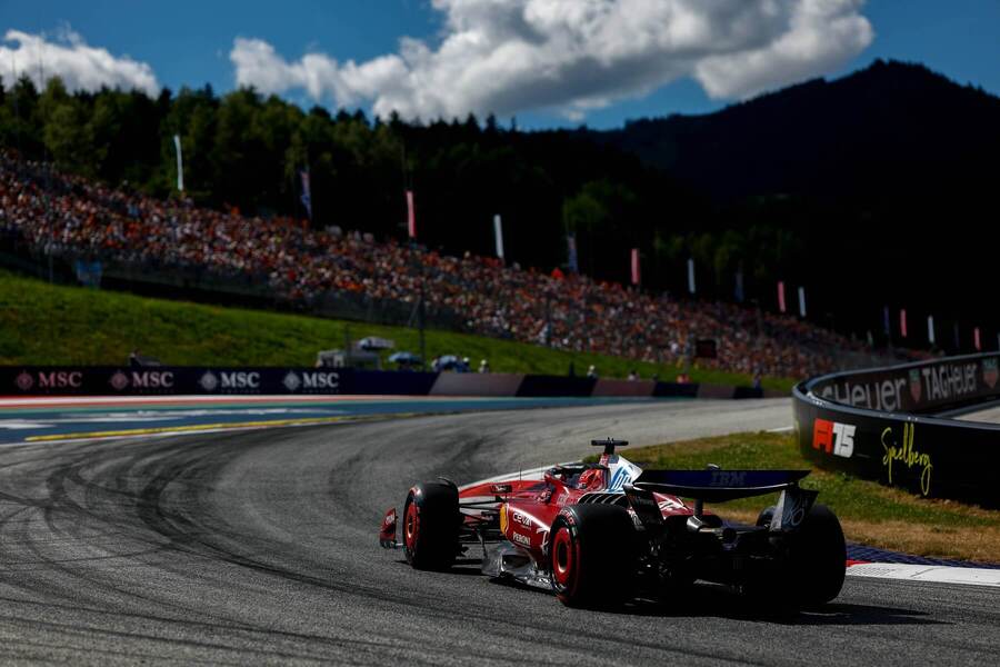 Ferrari Charlesa Leclerca na VC Rakúska