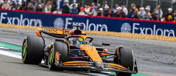 Oscar Piastri na okruhu Silverstone.